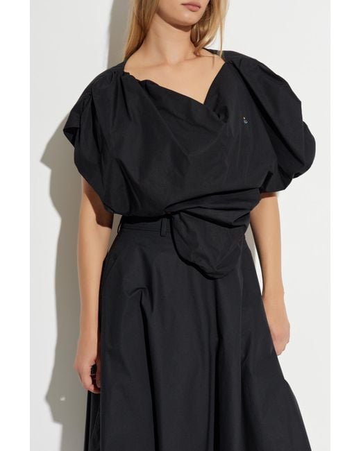Vivienne Westwood Black Top With "z" Logo,