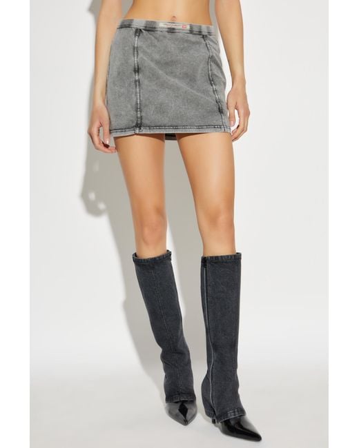 DIESEL Gray Skirt O-Allegra-Mini