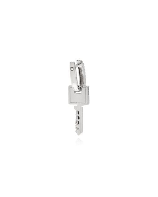 Eera Brown Single Earring 'Key Small'