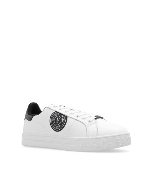 Versace White Sneakers With Logo, for men