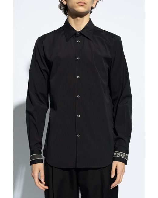 Alexander McQueen Black Cotton Shirt, for men