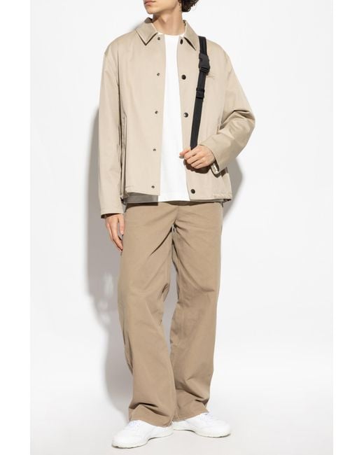 Burberry White T-Shirt With Embroidered Logo for men