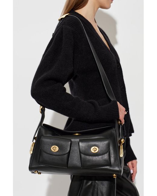 COACH Black 'Turnlock' Bag