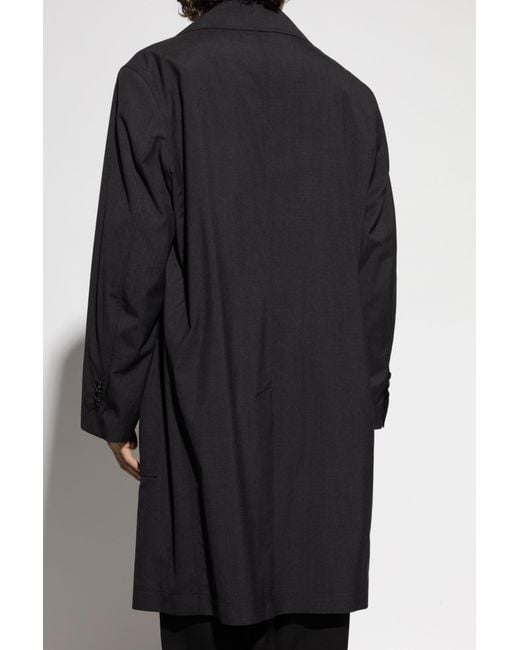 Bottega Veneta Black Wool Coat for men