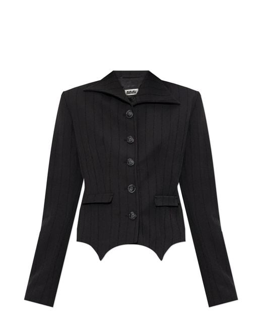 AVAVAV Black Pinstripe Blazer