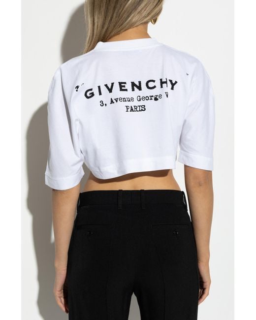 Givenchy White T-Shirt With Logo