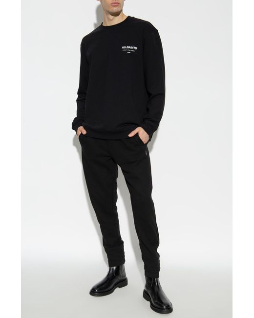 AllSaints Black Sweatpants Raven for men