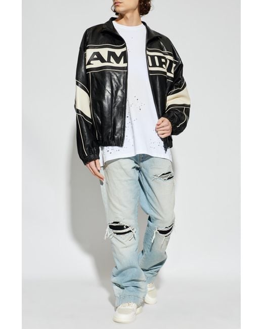 Amiri White T-Shirt With Logo for men