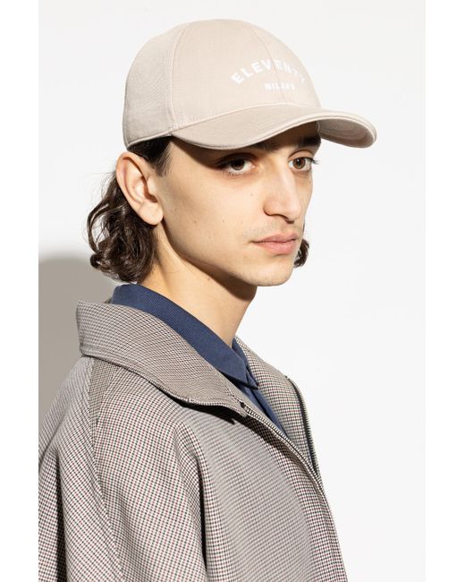 Eleventy Natural Baseball Cap for men