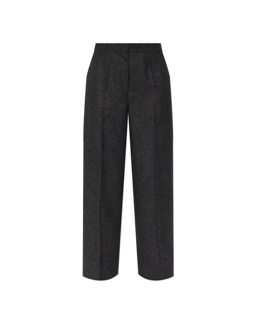 Totême  Black Pleated Trousers