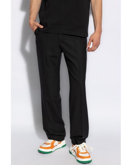 Casablancabrand Black Trousers With Pockets, for men