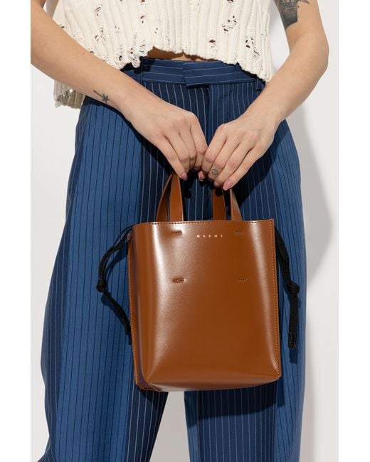 Marni Brown Museo' Shoulder Bag