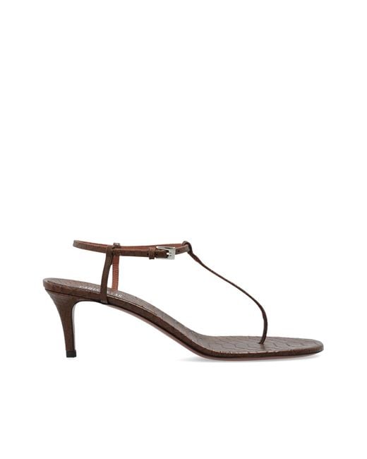 Paris Texas White Heeled Sandals 'Ipanema'