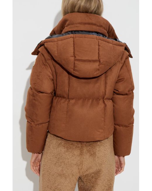Moncler Brown Down Jacket 'Paterne'