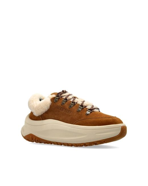 Moon Boot Brown 'Moon247 City Shearling' Sports Shoes