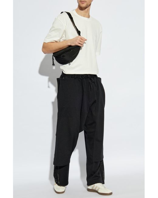 Y-3 Black Double-Layered Trousers for men
