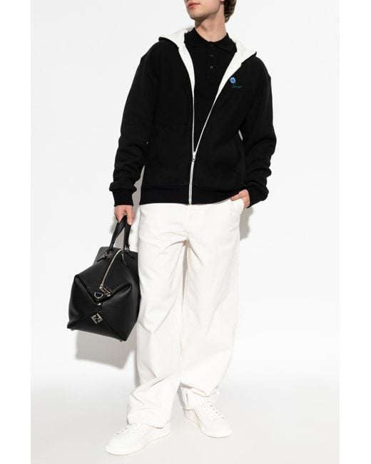 KENZO Black Reversible Hoodie for men