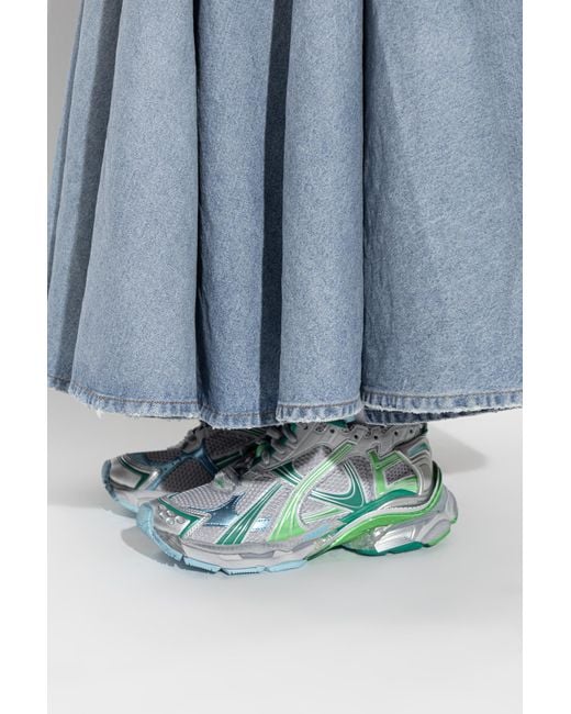 Balenciaga Green 'Runner' Sports Shoes