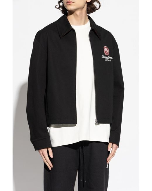 Amiri Black Jacket With Logo for men
