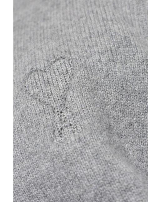 AMI Gray Wool Turtleneck