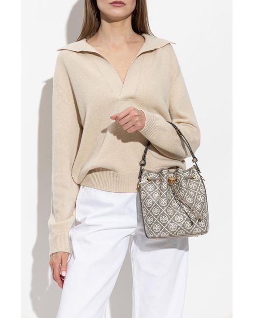 Tory Burch Natural Monogram Bag
