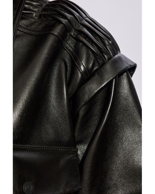The Mannei Black 'turku' Leather Jacket,