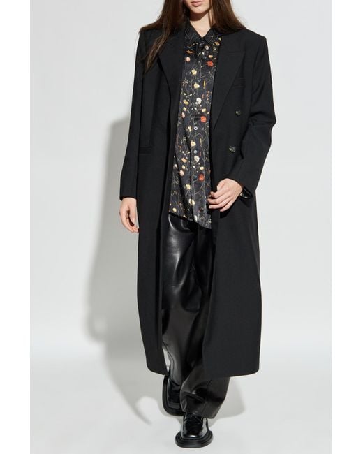 Rag & Bone Black Single Back-Vent Coat