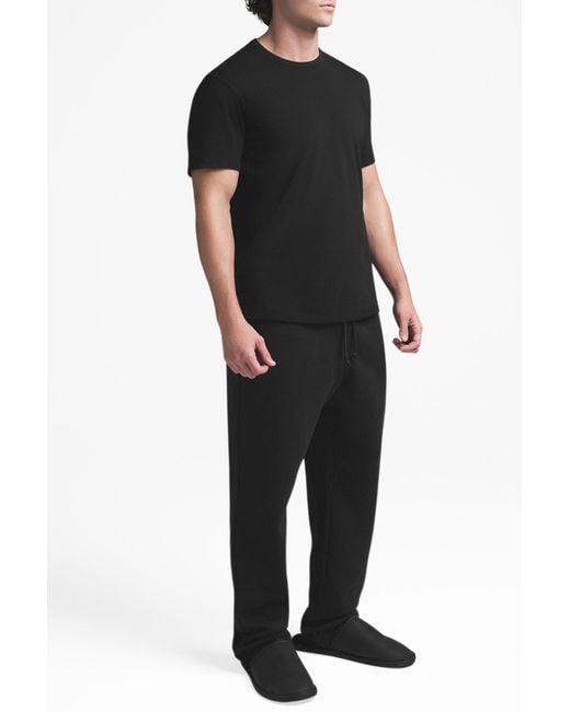 Skims Black Cotton T-Shirt for men