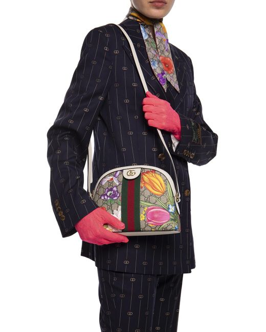 Gucci 'ophidia' Shoulder Bag in Blue Lyst