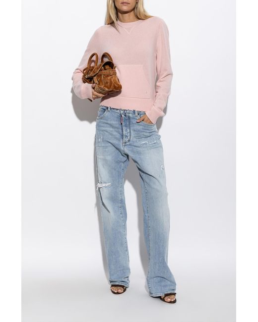 DSquared² Pink Sweater With Pocket