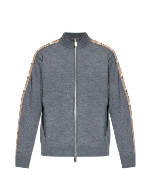 DSquared² Blue Wool Cardigan for men
