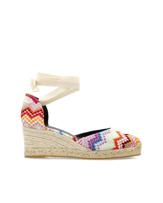 Missoni White Wedge Heel Shoes