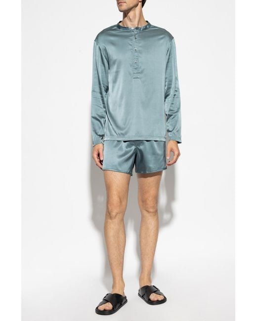 Tom Ford Blue Pajama Top for men