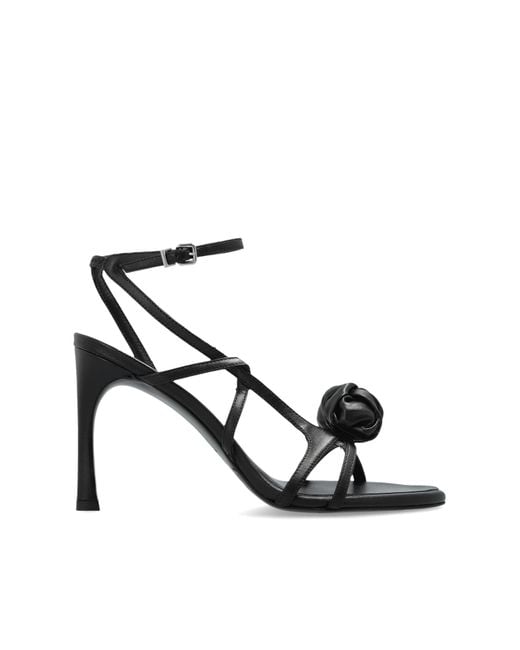 ROTATE BIRGER CHRISTENSEN Black Heeled Sandals 'Knot'