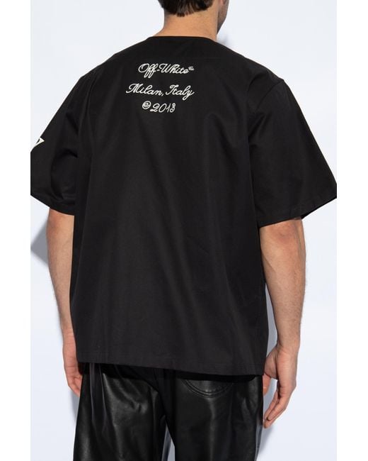 Off-White c/o Virgil Abloh Black Shirt With Logo, for men