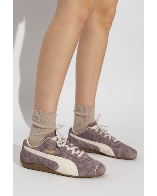 PUMA Brown 'Speedcat Faded' Sports Shoes