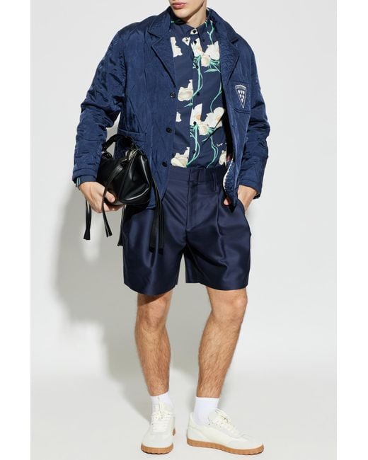 KENZO Blue Quilted Blazer for men