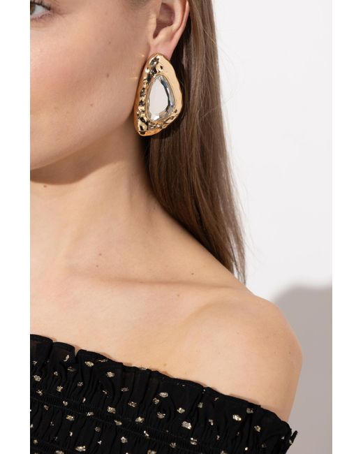 Self-Portrait Metallic Earrings