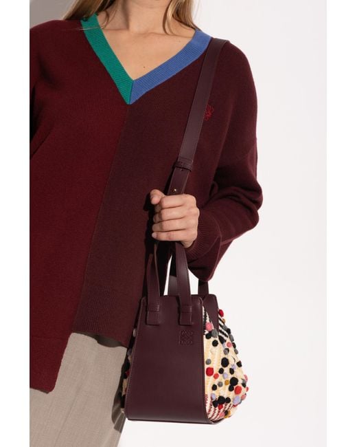 Loewe Red Handbag 'Hammock'