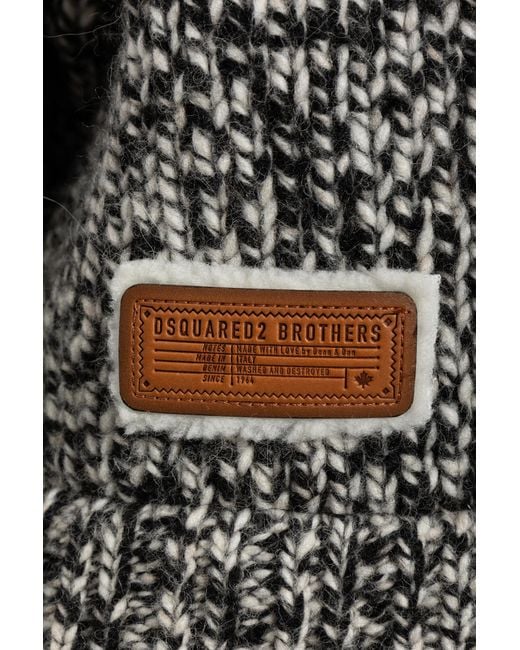 DSquared² Black Cardigan With Patch