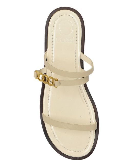 Odissi Natural Leather Slides