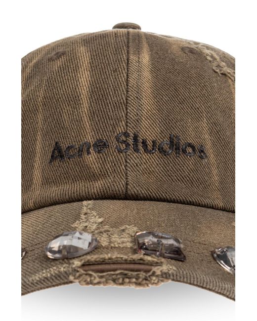 Acne Brown Baseball Cap