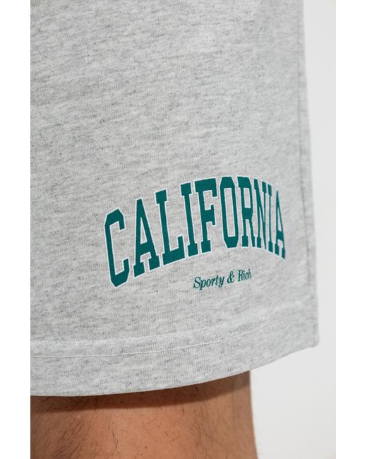 Sporty & Rich Gray Sweatshirt "California"