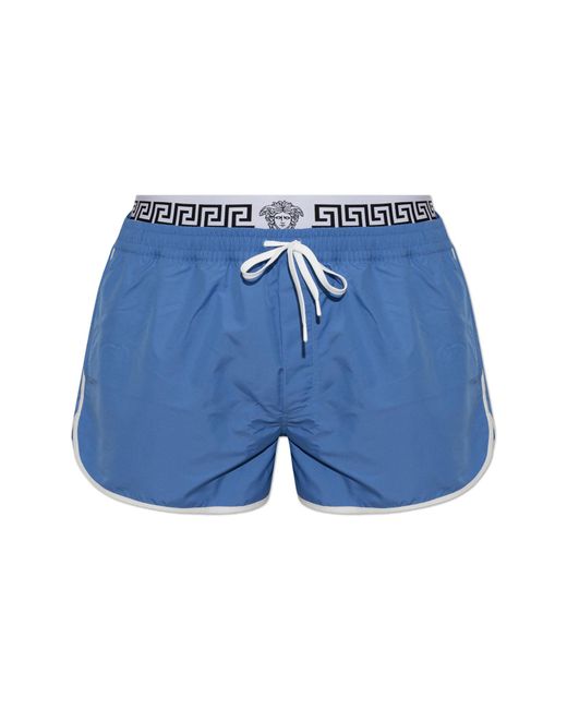 Versace Blue Swim Shorts for men