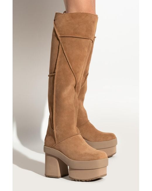 UGG Platform Boots 'New Heights Platform Xtra' in Brown | Lyst