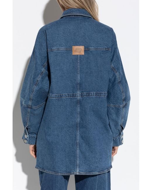 Munthe Blue Denim Jacket "Prickly"