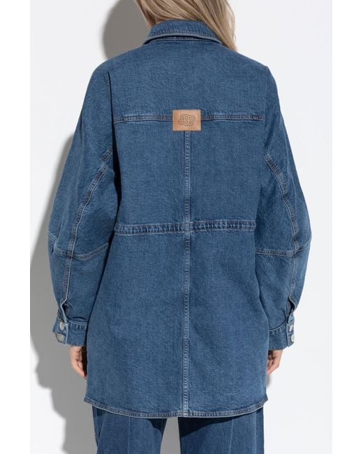 Munthe Blue Denim Jacket "Prickly"