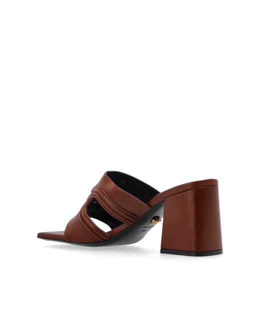 Versace Brown Heeled Sandals