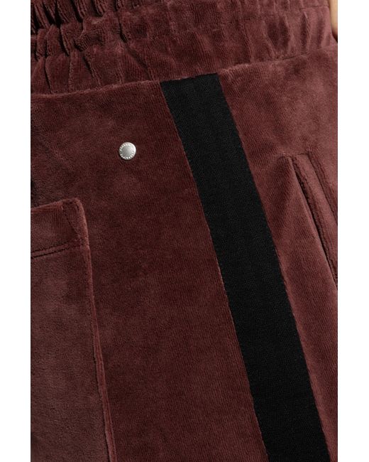 AllSaints Purple Draven Trousers With Side Stripes for men