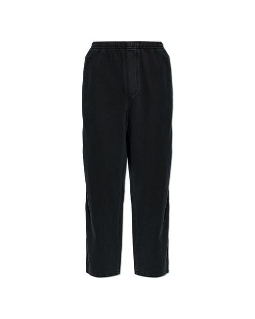 American Vintage Black Wide-Leg Trousers for men